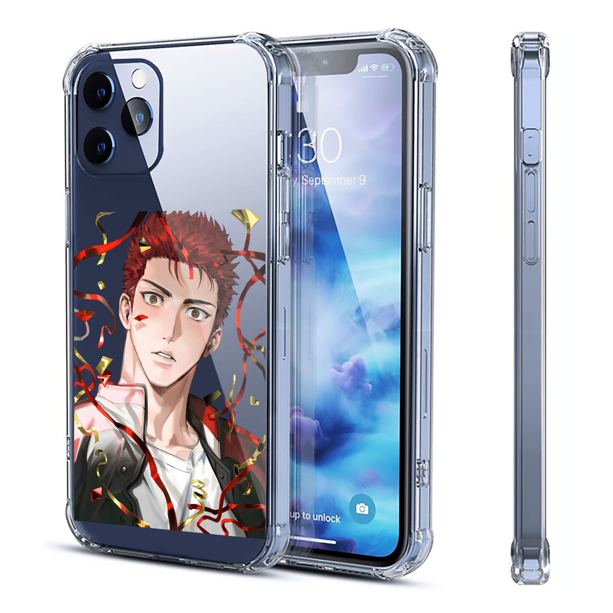 （画像用） SLAM DUNK／スラムダンク 【iPhone 12シリーズ対応】透明スマホケース（クリアソフトケース）